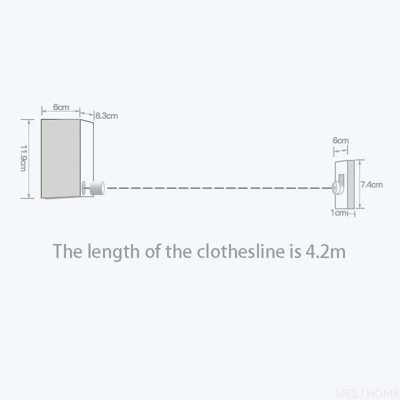 Retractable Clothesline – Easy, Space-Saving Laundry Solution